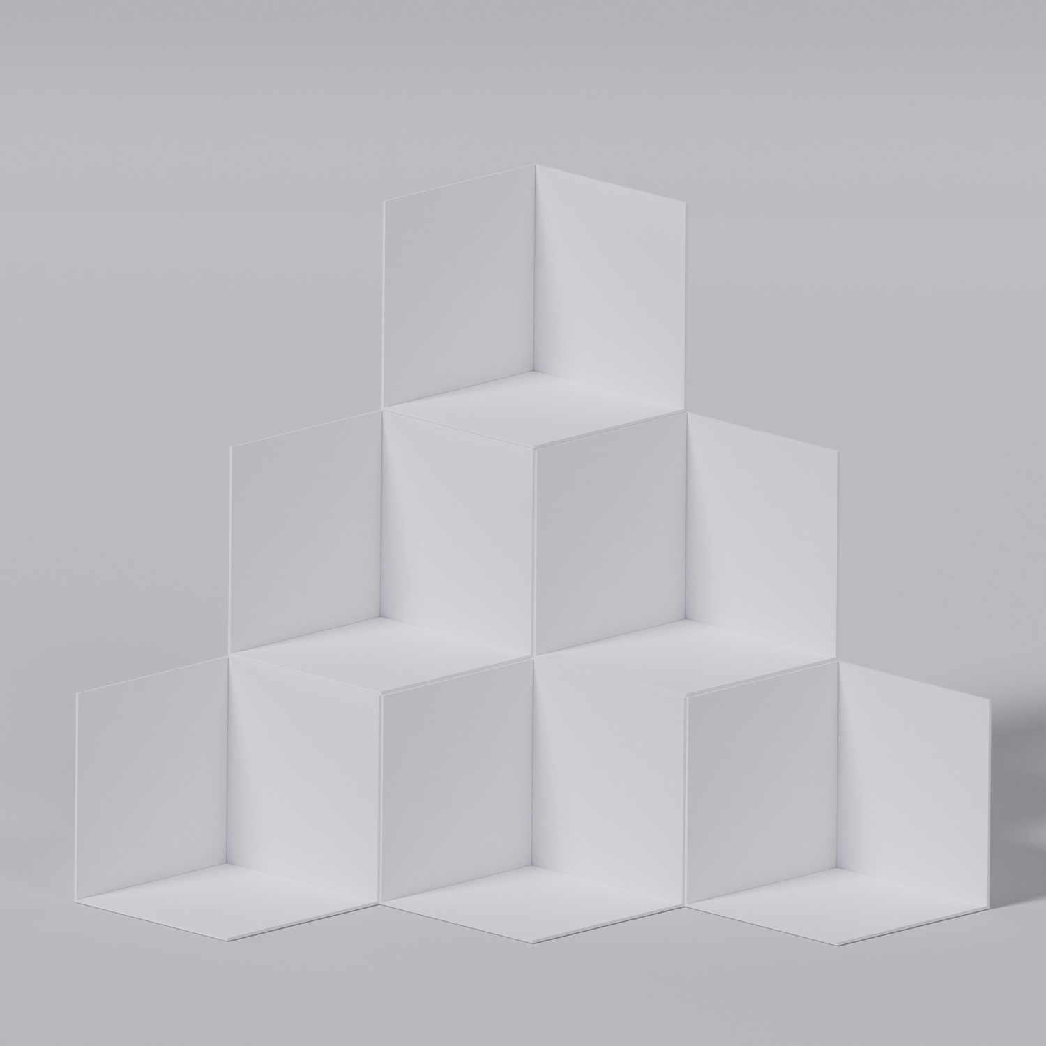 Modular Design White Cubes